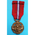 Československá revoluční medaile - s podpisem AB - Pařížské vydání 1918-1919 Francouzské legie - štítek „ALSACE “ a  „22“ , lipový lístek - var. těžká světlá