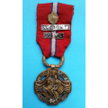 Československá revoluční medaile - s podpisem AB - tmavší bronz Francouzské legie - štítky „ARGONNY“ „23“ a „24"
