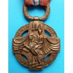 Československá revoluční medaile - s podpisem AB - vydání z let 1920-1938 Francouzské legie - štítek PERONNE a 21 - var. těžká světlá