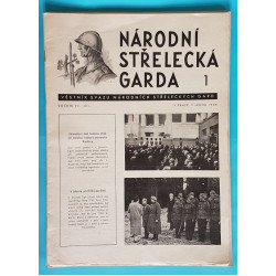 Věstník NÁRODNÍ STŘELECKÁ GARDA 1939 - ročník VII. č.1