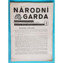 Věstník NÁRODNÍ GARDA 1937-ročník V. (X) č.2