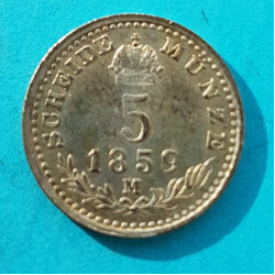 5 krejcar 1859 M