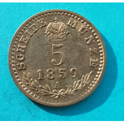 5 krejcar 1859 A