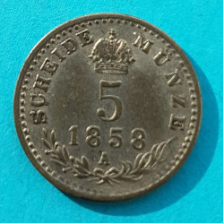 5 krejcar 1858 A 