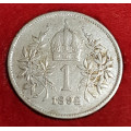 Koruna - 1 krone 1892 bz - "R"