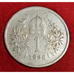 Koruna - 1 krone 1892 bz - "R"