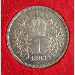 Koruna - 1 krone 1893 bz