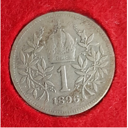 Koruna - 1 krone 1896 bz 