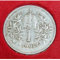 Koruna - 1 krone 1905 bz - "R"