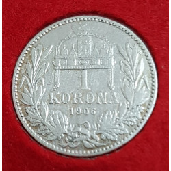 Koruna - 1 korona 1906 KB - "RR"