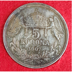 Pětikoruna - 5 korona 1907 KB