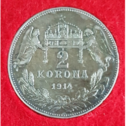 Dvoukoruna - 2 korona 1914 KB - "R"