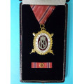 Národní Garda - DOK IV. - II.důstojnický stupeň 2.třída 1937-39 v orig. etui - za civilní zásluhy (plochý) - VZÁCNÝ