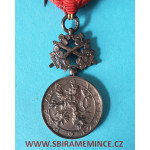 Československá stříbrná medaile Bílého Lva II. třída v orig. etui - vojenská skupina