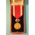 Československá zlatá medaile Bílého Lva I. stupeň v orig etui - občanská skupina