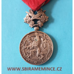 Československá stříbrná medaile Bílého Lva II. třída v orig. etui - civilní skupina