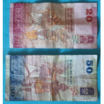 Cejlon - Šrí Lanka - 20 Rupie a 50 Rupie