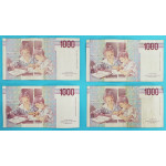 Itálie 1000 lir 1990 různé serie