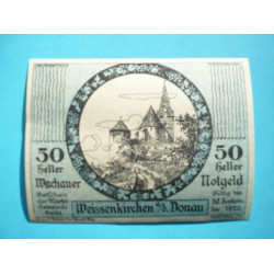 Rakousko Notgeld 50 Heller Weissenkirchen an der Donnau