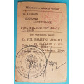 Legitimace - Československá vojenská pamětní medaile - štítek F. a VB
