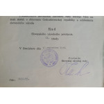 Dekret - Řád Slovenského národního povstání SNP - II.třída
