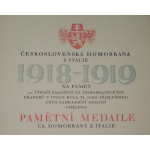 Dekret - Pamětní medaile ČS. domobrany z Itálie 1918 - 1919 - vydání z roku 1945