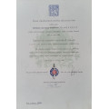 Dekret - Štefánikův pamětní odznak II. stupně udělen Svazem ČS důstojnictva 1945