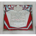Dekret - Československá revoluční medaile - 1935 podpis Machník - ITALSKÉ LEGIE