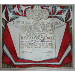 Dekret - Československá revoluční medaile - 1927 podpis Udržal - FRANCOUZSKÉ LEGIE