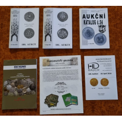 Aukční katalogy Numismatických společností - 6 ks