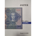 Aurea - 111 a 112. aukce - aukční katalog 02.12.2023 notafilie - numismatika