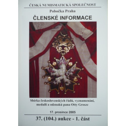 ČNS Praha - 37. (104.) aukční katalog - 1.část - 2005