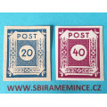 Německo - Deutsche Post - Sovětská zóna - 20 pf + 40 pfennig - Ost Sachsen