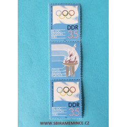 Německo DDR - 35 pfennig 1985 mezinárodní olympijský výbor - svislá dvojpáska