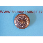 Četnictvo - Knoflík na uniformu - uniformní knoflík - stříbrný ČS - SUPERIOR QUALITY - průměr 15mm