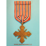 Československý válečný kříž 1939 - LONDÝNSKÉ VYDÁNÍ - 2x lipová ratolest , původní orig. etue - světlá varianta-a1