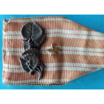 Československý Válečný kříž - I.pražské vydání (1918 - 1920) , původní stuha  s lipovou ratolestí a zlatou hvězdičkou , varianta VM-5-I-B
