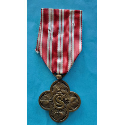 Československý Válečný kříž - II.pražské vydání (1920 - 1938) , původní stuha , varianta VM-5-II-A  