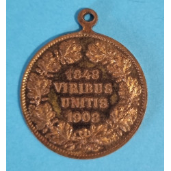 FJI. - Medaile 1908 VIRIBUS UNITIS - krásná