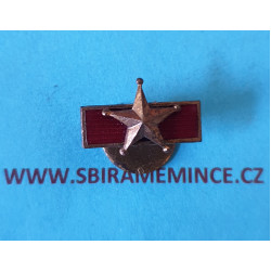 ČSSR - Bronzová klopová miniatura k bronzové medaili řádu 25.února III.třídy