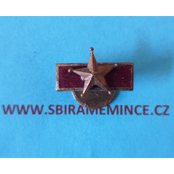 ČSSR - Bronzová klopová miniatura k bronzové medaili řádu 25.února III.třídy 1949, N-117