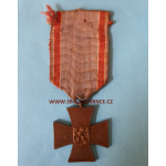 Pamětní medaile Československého dobrovolce z let 1918 - 1919 - KŘÍŽ V TĚŽKÝCH DOBÁCH - varianta matný typ , kratší ouško