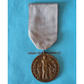 Pamětní medaile Mezinárodní federace starých bojovníků FIDAC bez podpisu s letopočtem