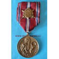 Pamětní medaile ZA VĚRNOST A BRANNOST - ražený štítek - varianta 1