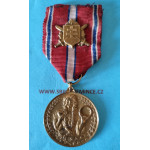 Pamětní medaile ZA VĚRNOST A BRANNOST - ražený štítek - varianta 1