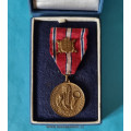Pamětní medaile ZA VĚRNOST A BRANNOST - ražený štítek - etue - varianta 1