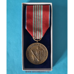Pamětní medaile ČS dobrovoleckého sboru v Itálii v etui