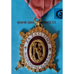 Národní Garda -  Diplomový odznak krále Karla IV. - DOK IV. - II. důstojnický stupeň 3. třída 1937-39 za civilní zásluhy (konklávní s prohloubením)