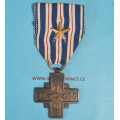 Pamětní odznak NSG - Kříž za věrné služby z roku 1938- tmavý bronz s podpisem - hvězda na stuze - varianta a