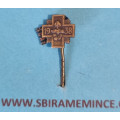 Národní Garda - Klopový odznak - miniatura SNG - Kříž za věrné služby se stužkou
